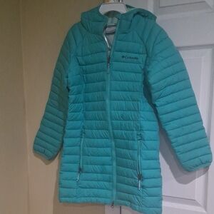 Columbia Kids' Teal Puffer Omni Heat Jacket 10/12